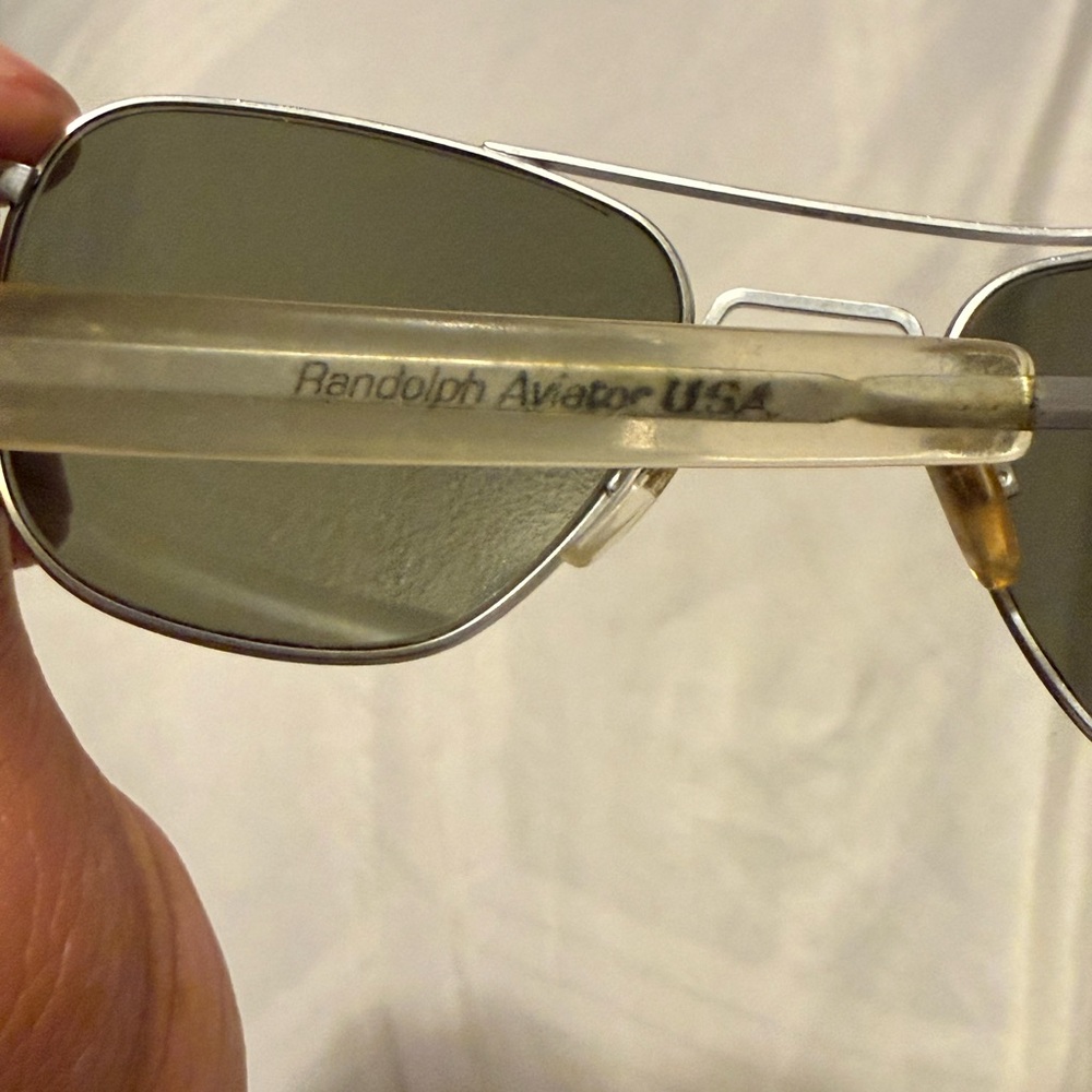 Randolph engineering Silver Aviator Sunglasses - image 5